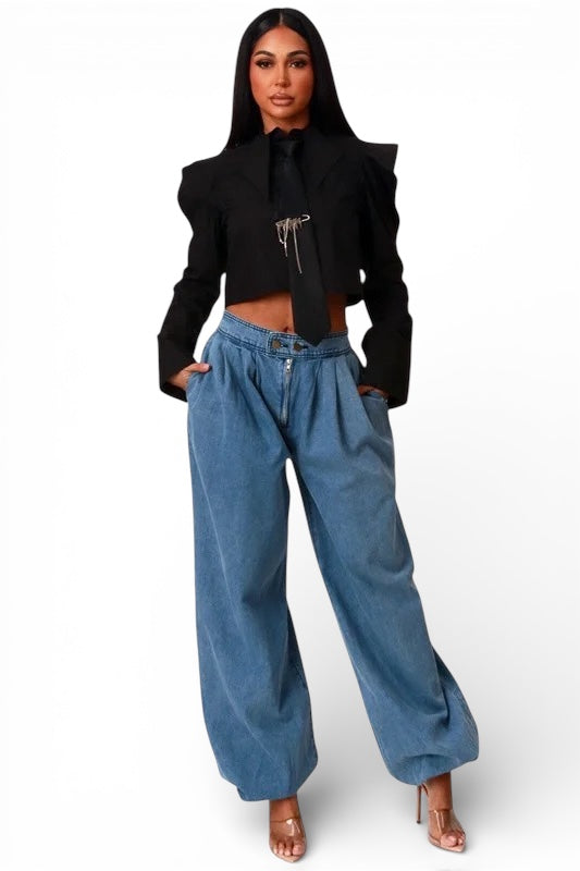 Poplin Crop  Top