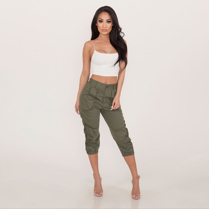 Cropped Harem Pants