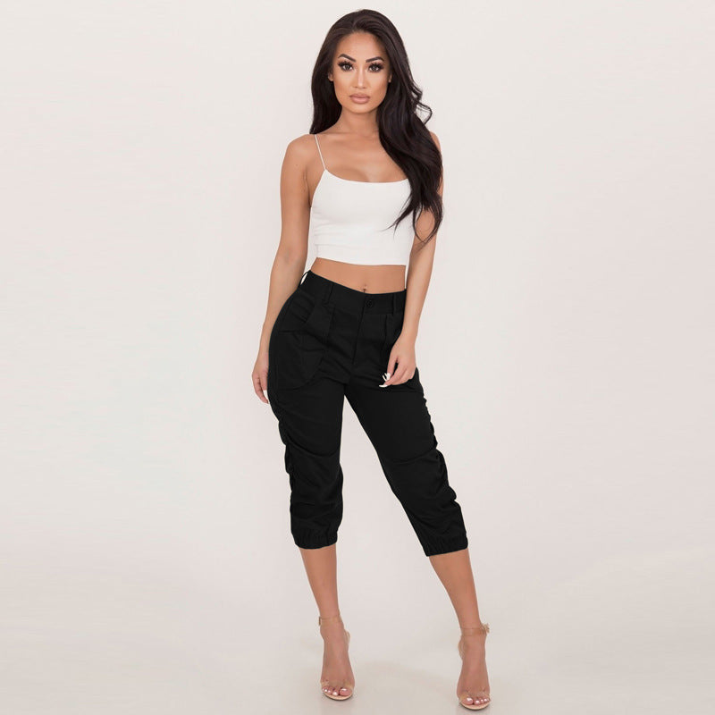 Cropped Harem Pants