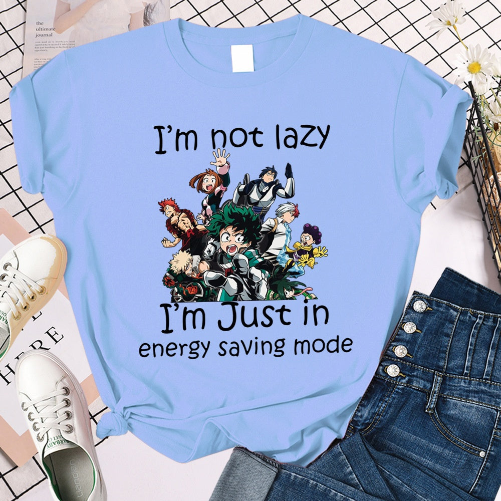 Boku No Hero Academia loose short sleeved men