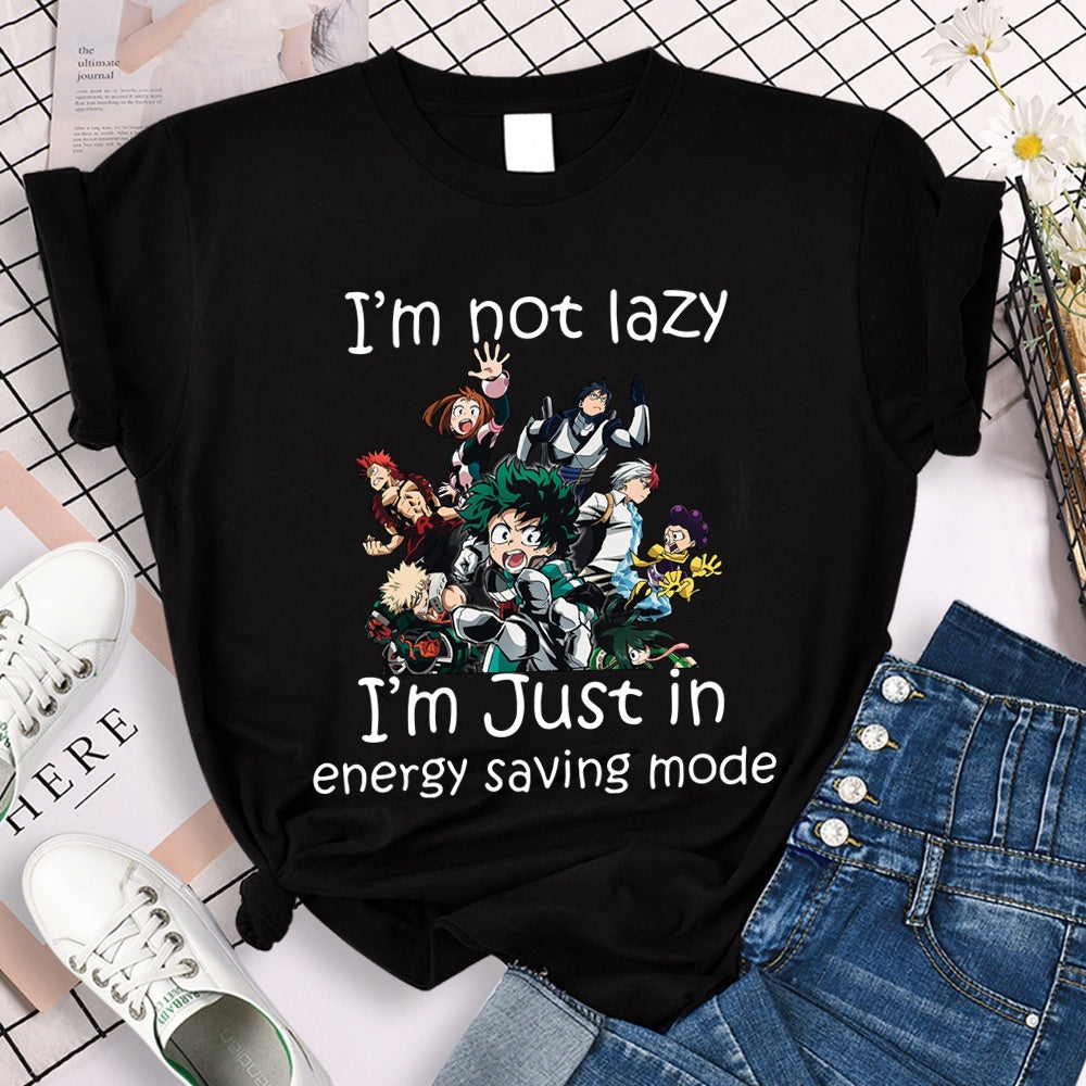 Boku No Hero Academia loose short sleeved men