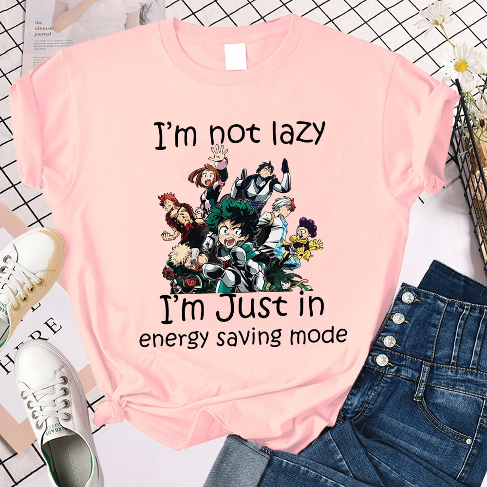 Boku No Hero Academia loose short sleeved men