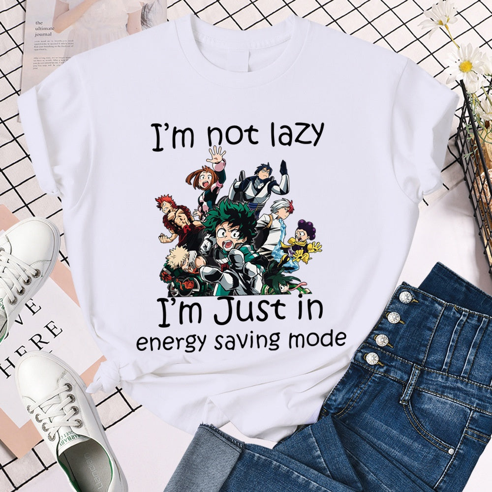 Boku No Hero Academia loose short sleeved men