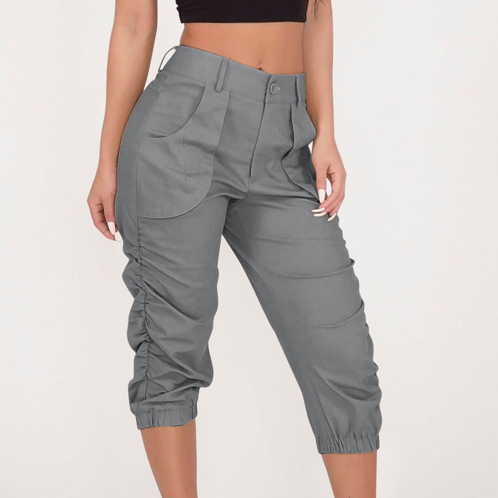 Cropped Harem Pants