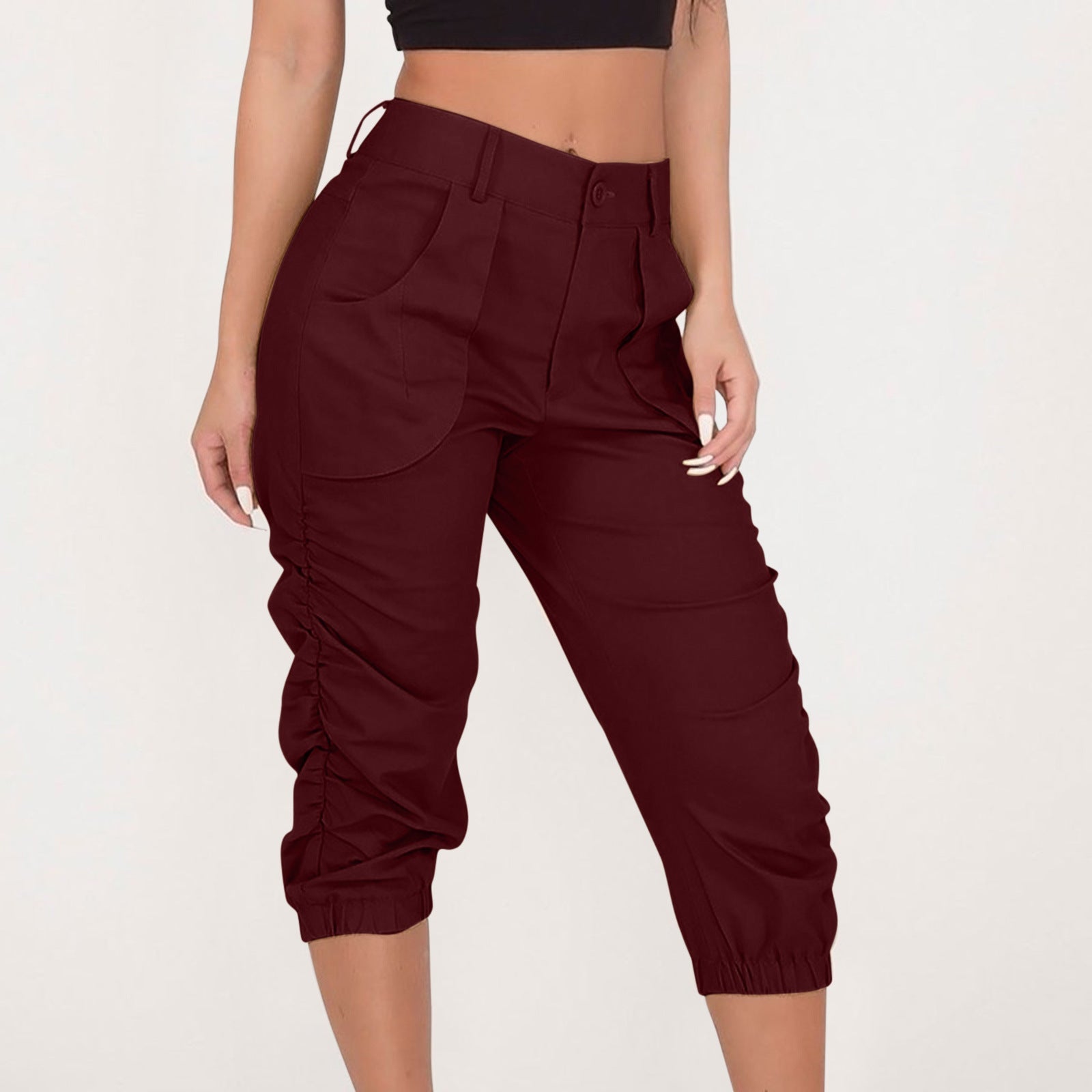 Cropped Harem Pants