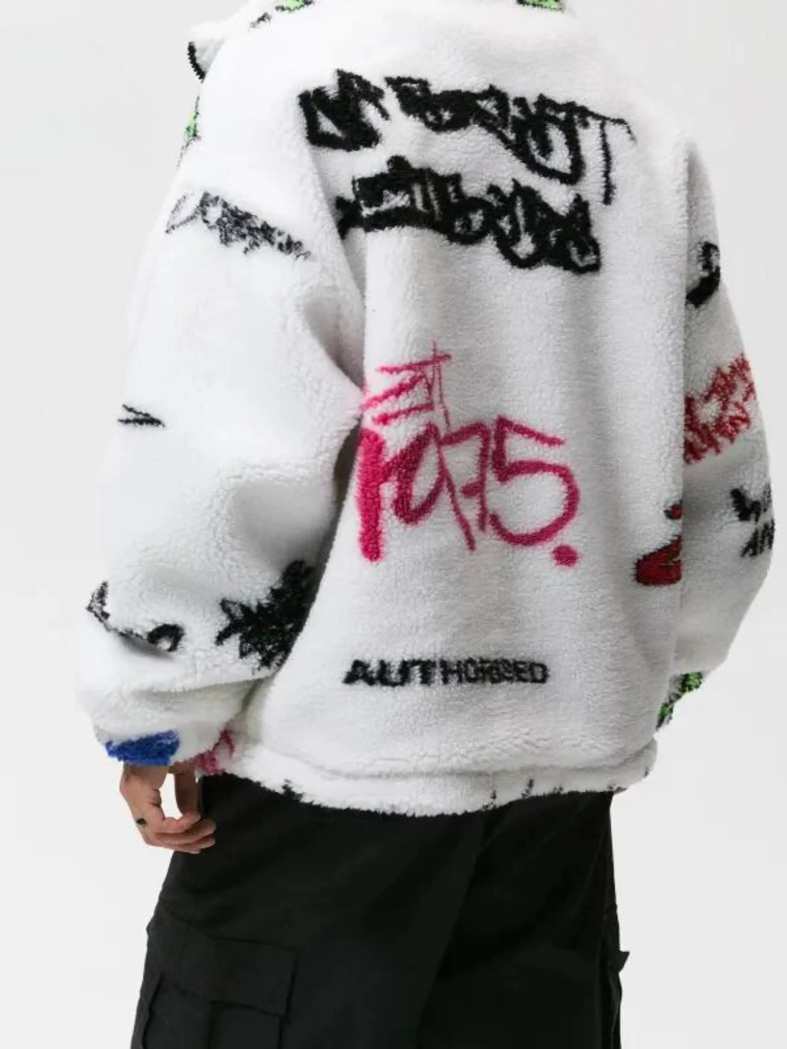 Graffiti Vibe Plush Jacket